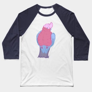 Pink Galah Cockatoo Baseball T-Shirt